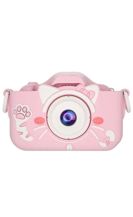 Camera foto digitala pentru copii 4800 MP, 8x zoom, model pisicuta roz, 13x12cm [1]