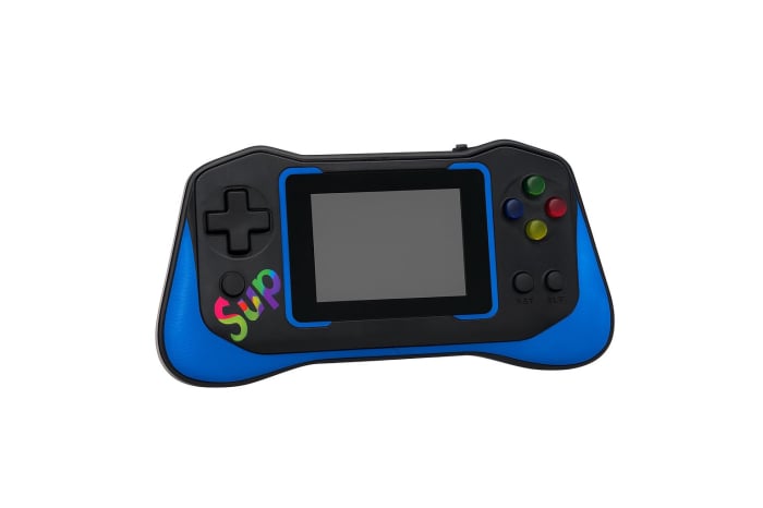 Consola portabila Q12 Sup Game Joystick, ecran 3.5 inch, 500 jocuri clasice, albastru18.5x10x7cm [3]