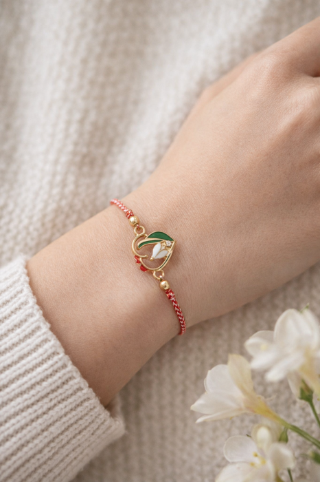 Set 12 Bratari Martisor cu Lalea – Cadou 1 Martie pentru Femei, Simbol Primavara [2]