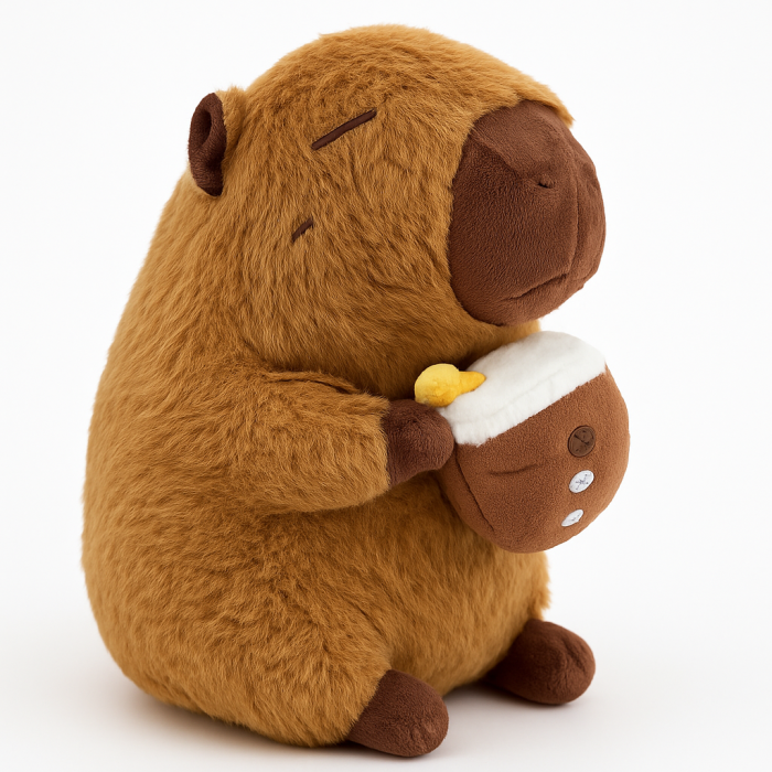Capybara Plus 30 cm – Jucarie Pufoasa cu Ceasca, Super Moale si Adorabila [2]