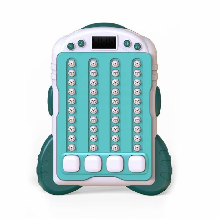 Joc Interactiv Rhythm Consola Lumini Sunete Verde – Jucarie Educativa Reflexe Memorie Copii 3+ [1]