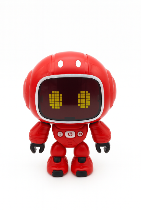 Robot Interactiv 14.5x10 cm cu Lumini, Sunete si Ecran LED – Jucarie Inteligenta pentru Copii 3+ [2]