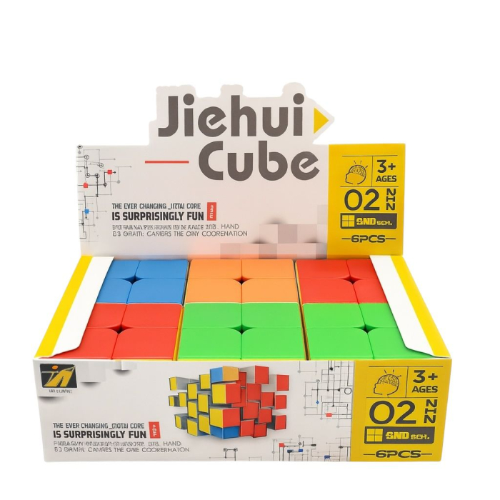 Set 6 Cuburi Puzzle 2x2 Colorate – Joc Logic pentru Copii si Adulti [2]