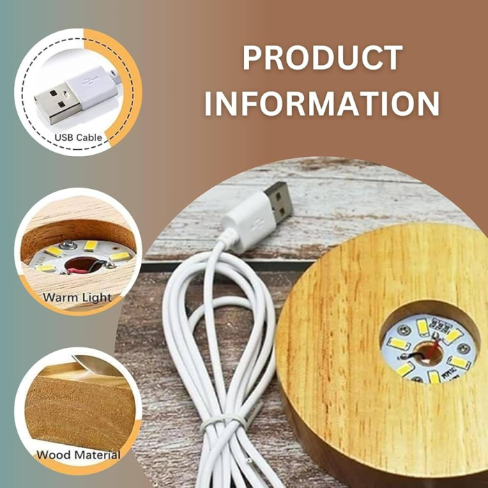 Glob Cristal 3D Sistem Solar cu Astronaut, LED si Baza Lemn, Decor Premium, 8 cm [4]