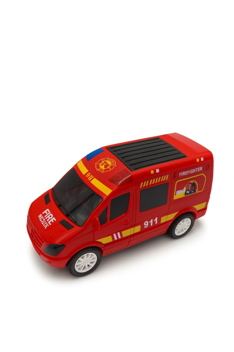 Masina Pompieri Firefighter – 18.5x10 cm, Lumini, Sunete si Miscarе [2]