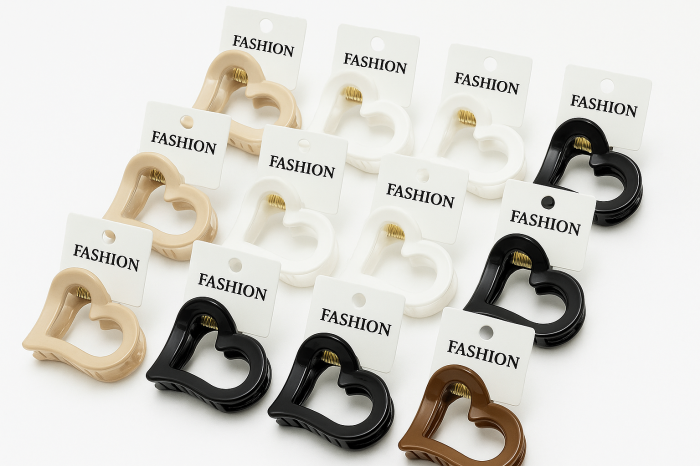 Set 12 Cleme Par 7cm Inima – Accesorii Matte Elegante pentru Coafuri [2]