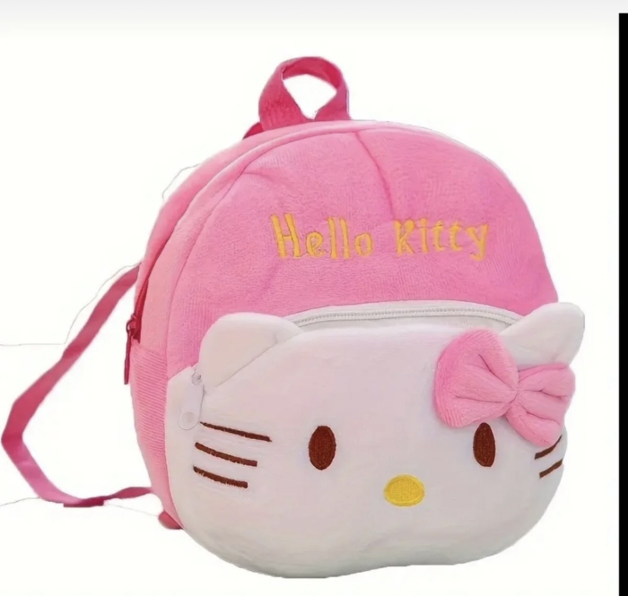 Rucsac Plus Roz pentru Copii – Ghiozdan Pufos cu Fetita Pisicuta [3]