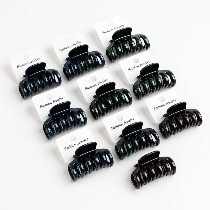 Set 12 Cleme Par 11cm Sidefate Multicolor – Accesorii Rezistente si Elegante [2]