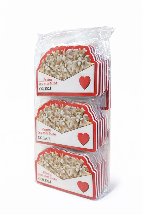 Magnet martisor cu mesaj Pentru cea mai buna colega, cadou simbolic de primavara, 10x6cm [3]