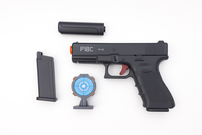 Pistol Jucarie P18C cu Bile de Apa – Model Realist, Set Complet, pentru 14+ [2]