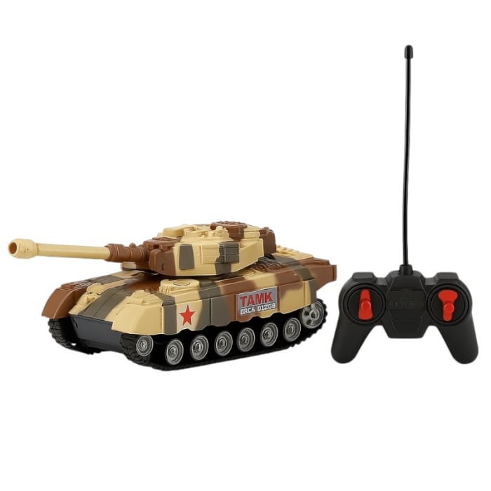 Tanc cu radiocomanda 30x13 cm, model militar, jucarie pentru copii [1]