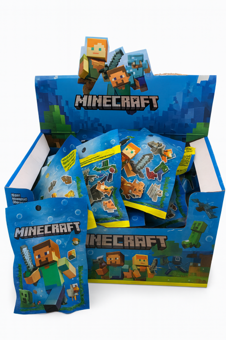 Set 24 Plicuri Surpriza – Figurine Stil Cubic – Model Aventure Pixelate [1]