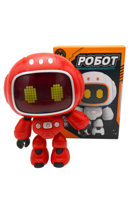 Robot Interactiv 14.5x10 cm cu Lumini, Sunete si Ecran LED – Jucarie Inteligenta pentru Copii 3+ [1]