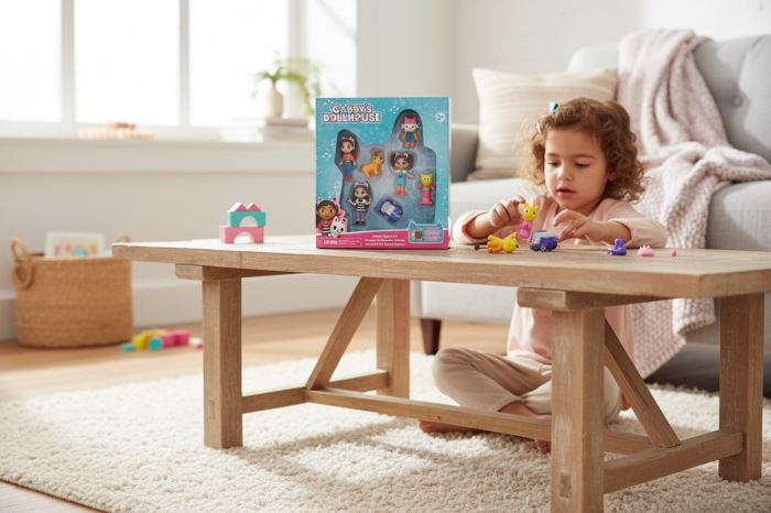 Set Deluxe Figurine Gabby house – 7 Personaje Colorate, Jucarie Copii 29x25.5 cm, Colectie Inspirata Din Serial [2]