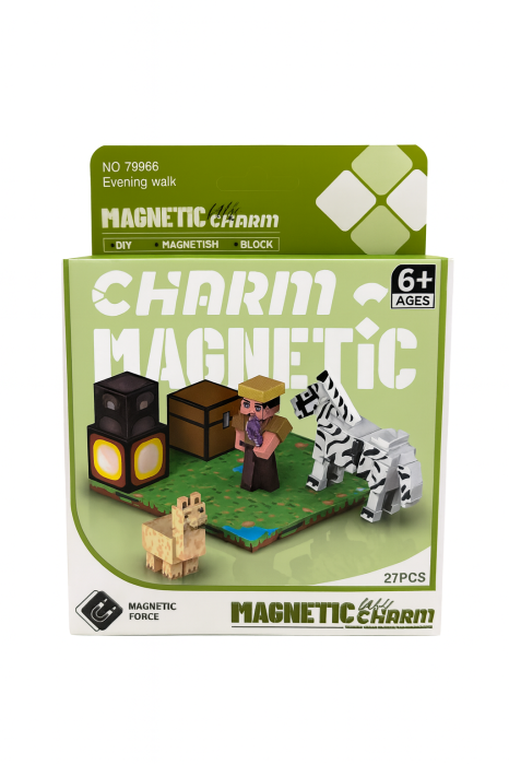 Set Magnetic Blocuri – Evening Walk, 27 Piese, 17 x 13 cm [2]