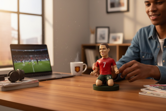 Figurina Ceramica Fotbalist – 13 cm, Model Colectie, Detalii Realiste [2]