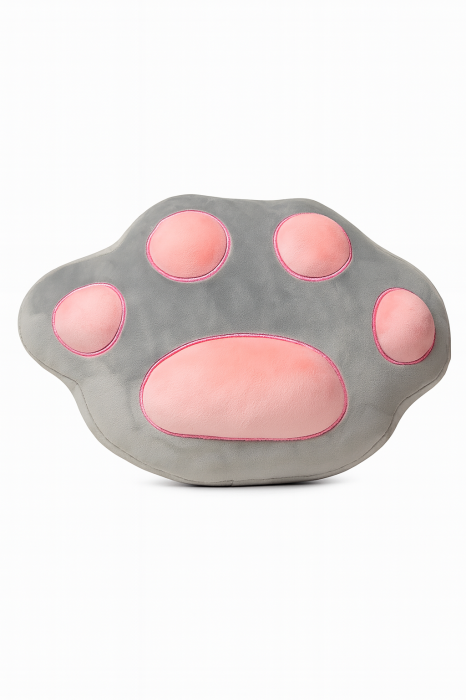 Perna Plus Labuta Gri Roz 45 cm – Pernuta Decorativa Pufoasa pentru Pat si Canapea [2]