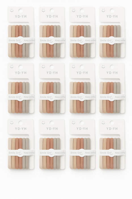 Set 12 carduri elastice par nude, 6 pe card, elastice moi si rezistente [2]