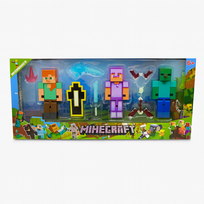 Set figurine Mineaft cu accesorii – 42x17 cm – Aventură completă pentru fanii universului pixelat [2]