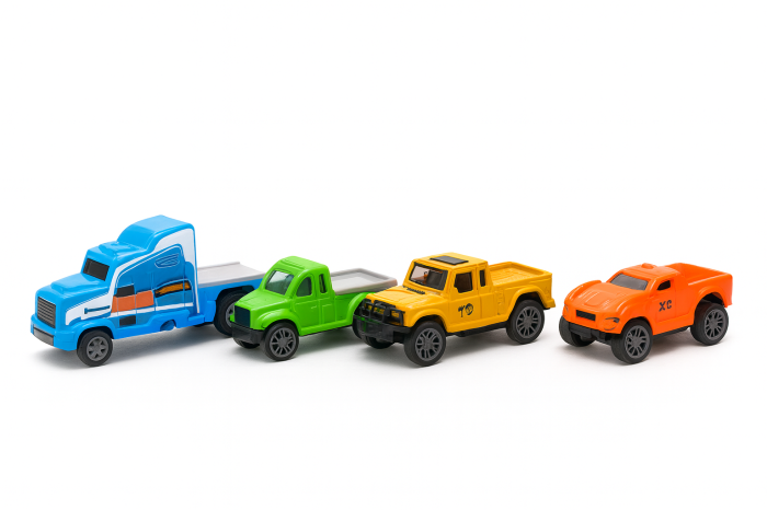 Set Camion Transportor cu Masinute – Racing Series Alloy Car, 1:42, 26x13 cm [2]