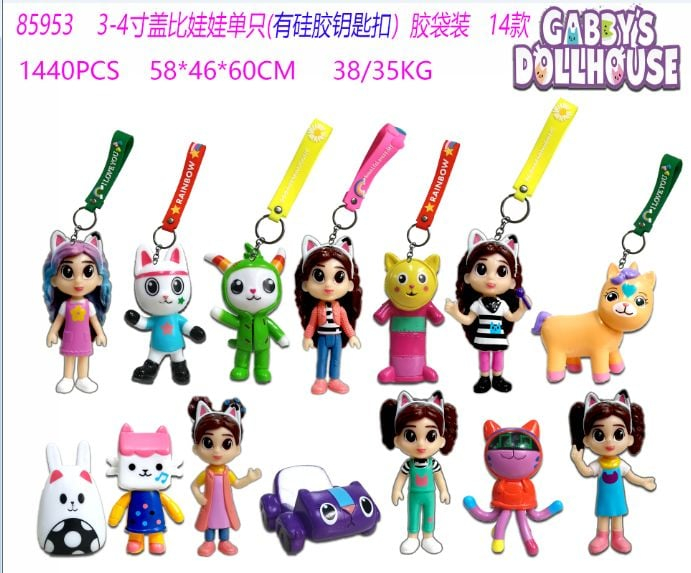  Accesoriu pentru Geanta/Chei cu figurina din silicon, prietenii din casuta, diverse modele, multicolor, +3ani [2]