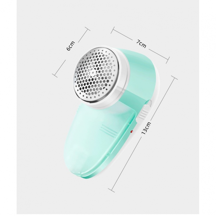 Aparat Pentru Curatat Scame, Par Si Praf, , Pentru Diferite Tipuri De Material, Cu Lame Din Otel Inoxidabil, Incarcare Prin USB Type-C, Cu Perie De Curatare si Cablu USB Incluse, 13x7 cm, Verde [5]