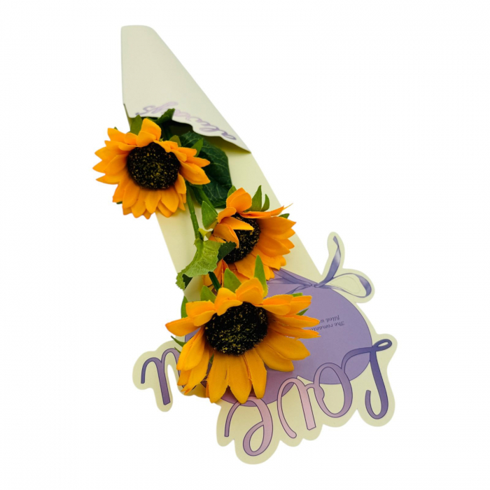 Aranjament deosebit cu Floarea Soarelui, 44cm,   [2]