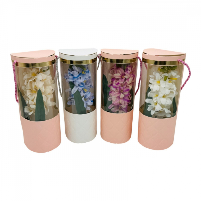 Aranjament deosebit cu Zambila Artificiala, culori combinate, calitate superioara, 27×10cm,   [2]