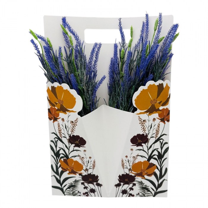 Aranjament floral deosebit cu Lavanda Artificiala, diverse culori, 34×23cm,   [5]