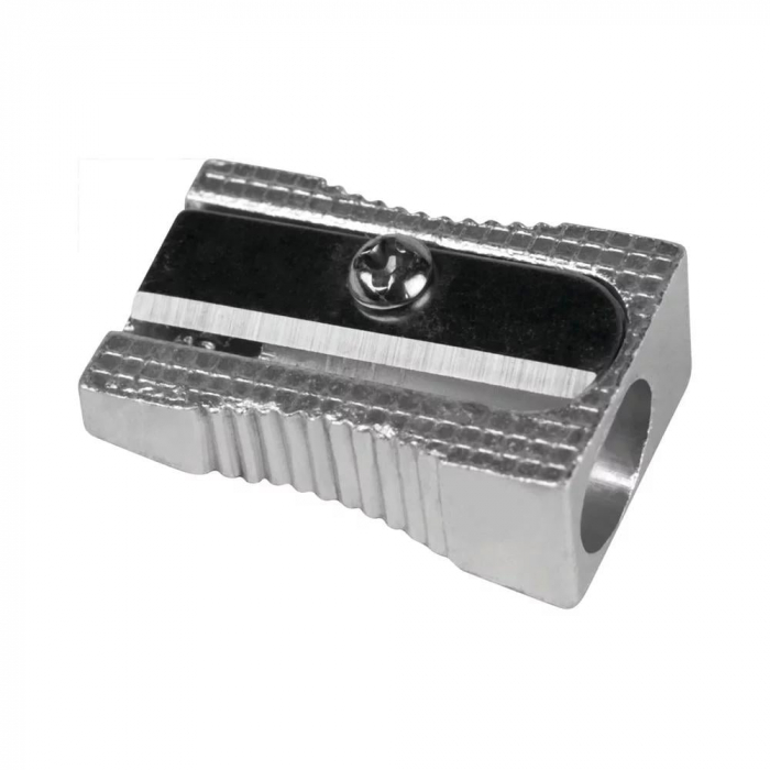 Ascutitoare metal simplu – lama rezistenta, design compact, ideala pentru uz scolar,  [2]