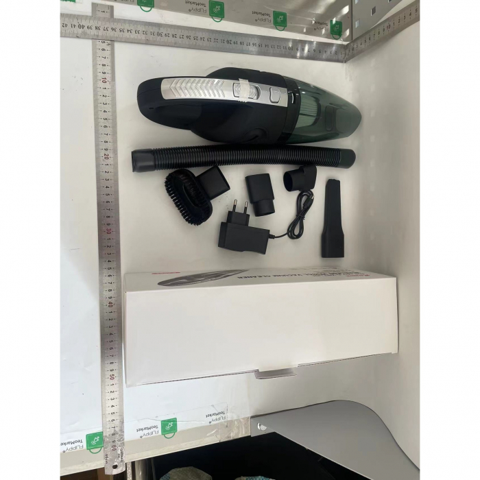 Aspirator de Mana Portabil Turbo, , pentru Uz Caznic sau Auto, Functie de Aspirare Umeda si Uscata, Incarcare la Priza, 32.000 rot/min, Putere 120W, Aspirare cu Vid de 4 Bar, 5 Accesorii pentru Spatii [2]