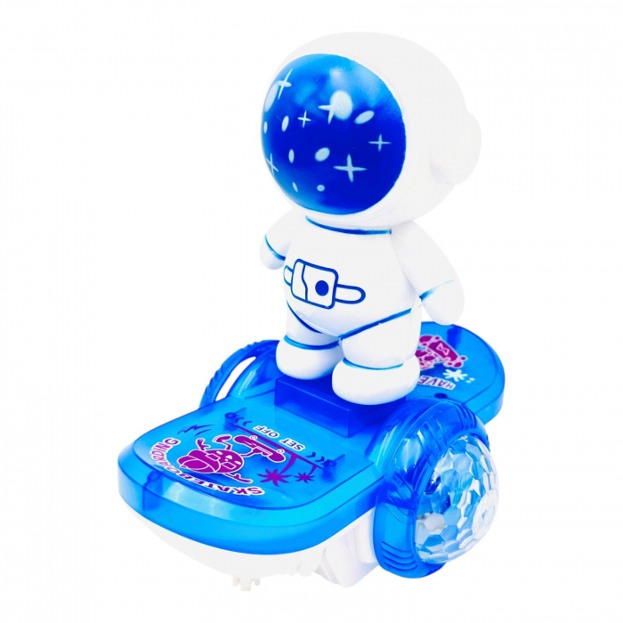Astronaut pe skateboard, cu sunete si lumini, Scooter Space, 16×14.5×13.5cm, +3ani,   [3]