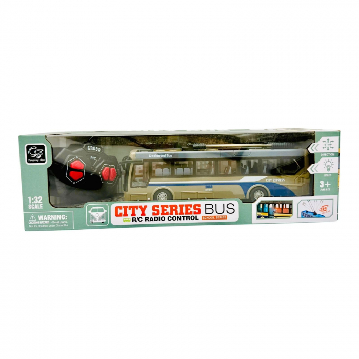 Autobuz cu radiocomanda, City Bus, 32××10×9.5cm, diverse culori,   [5]