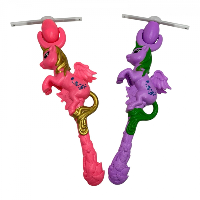 Bagheta Rotativa De Jucarie Cu Unicorn Adorabil – Moara De Vant Cu Lumini Stralucitoare Si Efecte Magice,  [2]