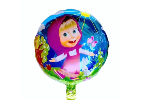 Balon folie metalizata 44.5x50cm cu fetita draguta – decor aniversare copii, petreceri tematice, cadou fetite,  [1]