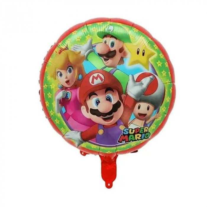 Balon folie metalizata 44.5x50cm cu figurine animate si bat pentru sustinere – decor aniversare copii,  [2]