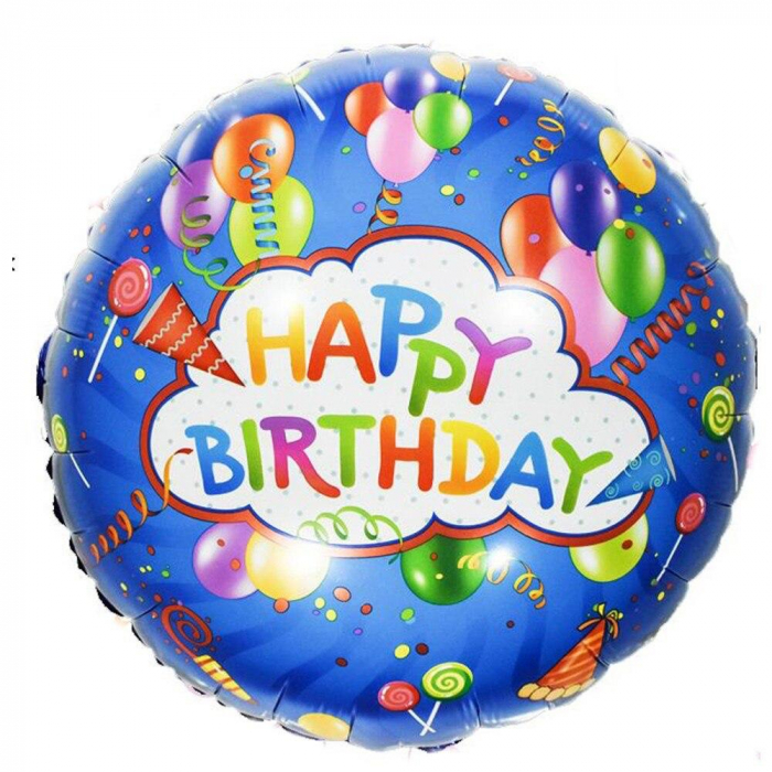 Balon Folie Metalizata HAPPY BIRTHDAY 18 inch – Decor Aniversar Festiv,  [2]