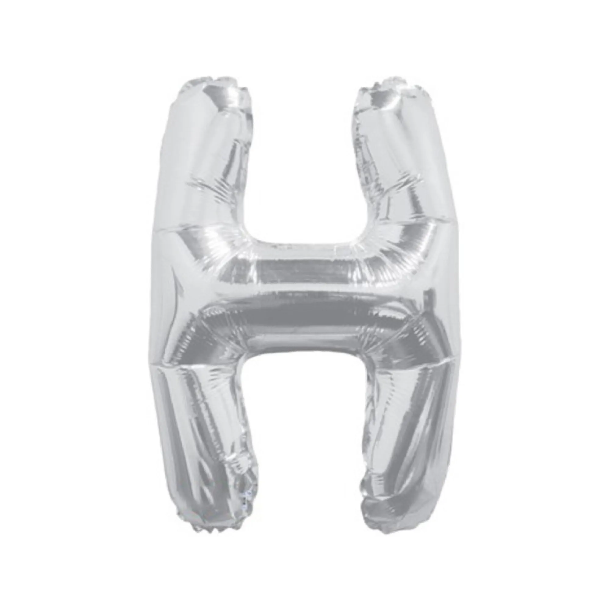 Balon Litera H din Folie Metalizata Argintiu 35 cm – Decor Alfabetic pentru Petreceri si Evenimente  [2]