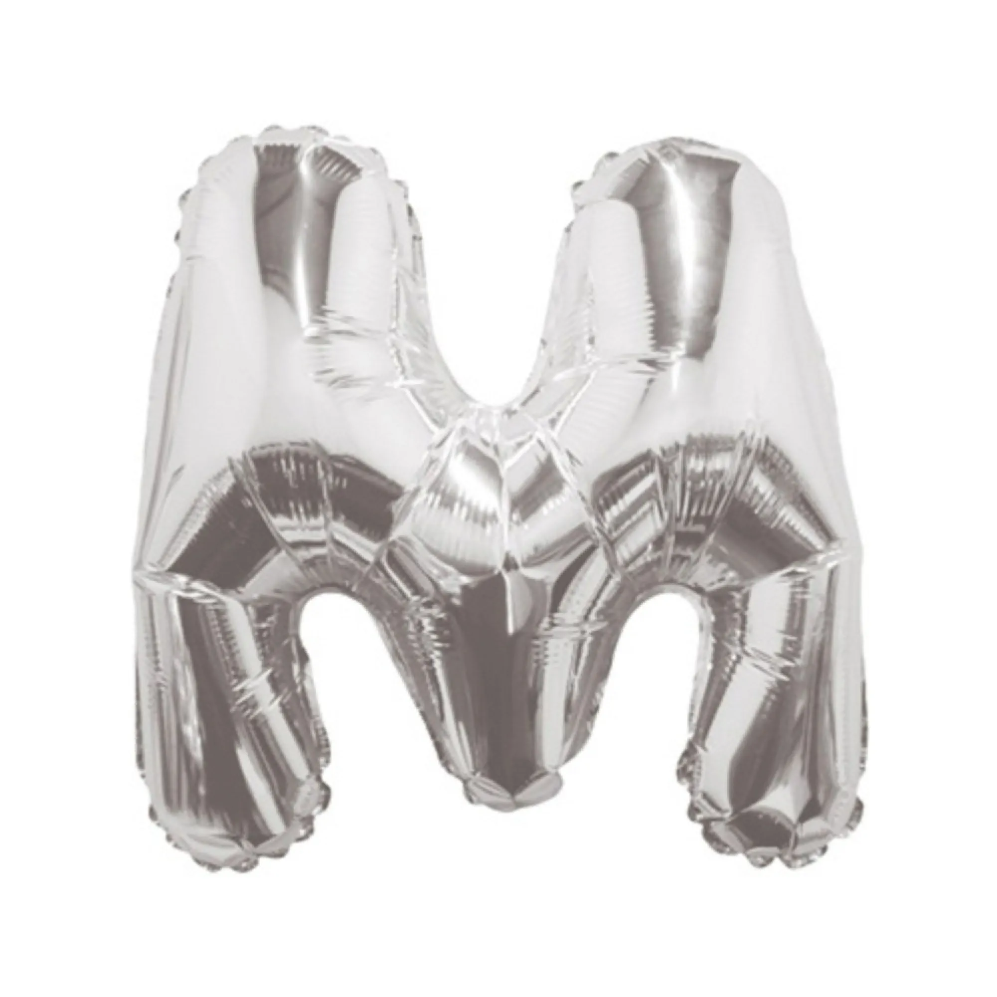 Balon Litera M din Folie Metalizata Argintiu 35 cm – Decor Elegant pentru Evenimente si Petreceri  [2]