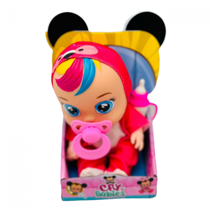 Bebelus cu sunete, cu biberon si suzeta, 18.5×10.5×9cm, +3ani,   [3]