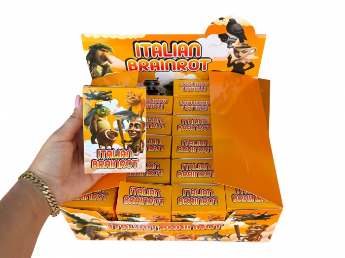 Blind Box Italian Brainrot, 10x7 cm – Colectie Surpriza cu Figurine Amuzante, Set 24 Bucati [3]