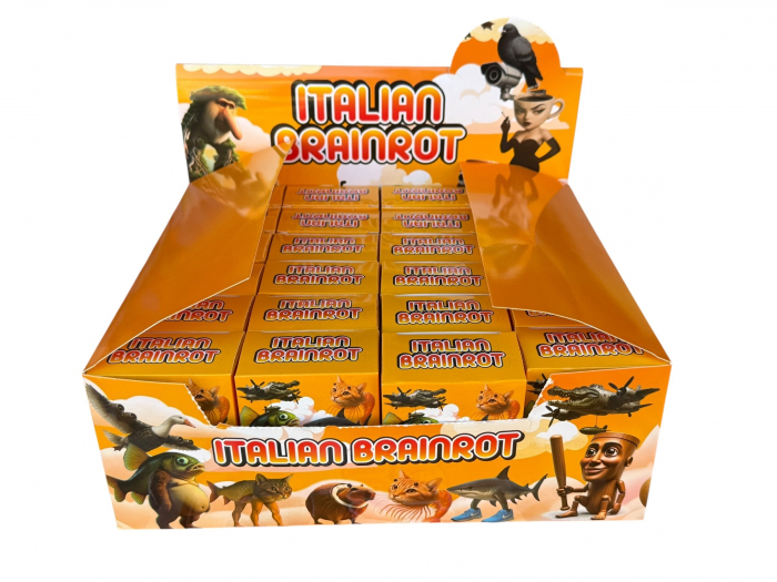 Blind Box Italian Brainrot, 10x7 cm – Colectie Surpriza cu Figurine Amuzante, Set 24 Bucati [5]