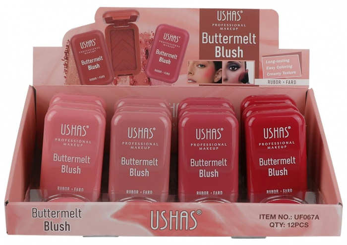 Blush Buttermelt USHAS Rubor Fard 4.5g – Textură Mătăsoasă și Culoare Delicată  [4]