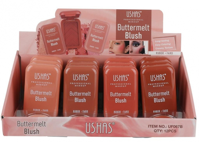 Blush Buttermelt USHAS Rubor Fard 4.5g – Textură Mătăsoasă și Culoare Delicată  [4]