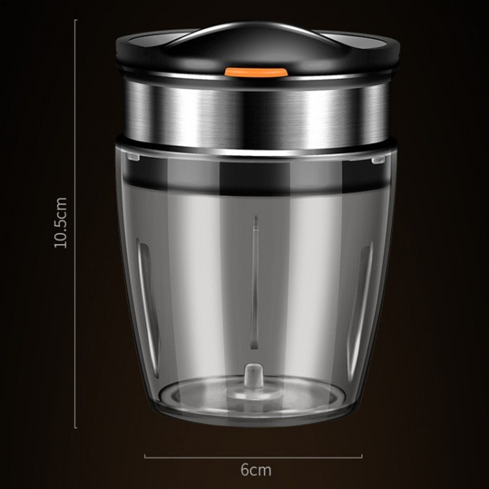 Borcan Feliator de Fructe si Legume, , Lame in Inox Incorporate, Feliator pentru Fructe si Legume de Dimensiuni Mici si Medii, 10.5 x 6 cm, Negru [3]