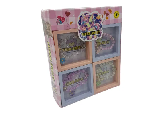 Bratara Copii Fashion Jewelry –Mărgele Colorate, Charm Unicorn  [1]