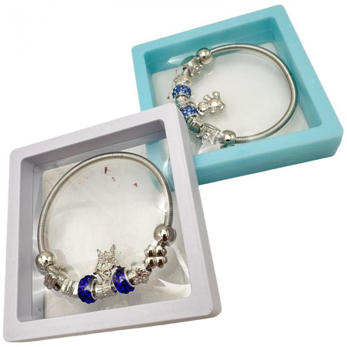 Bratara fashion pentru copii in cutie cadou – model charm colorat, accesorii decorative, peste 3 ani,  [3]