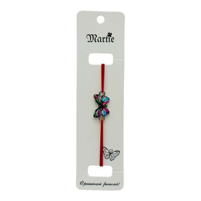 Bratara Martisor cu snur elastic reglabil, simbol cu figurina,   [4]
