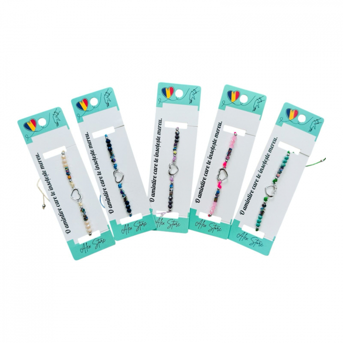 Bratara multicolora cu inima – simbol al iubirii si al stilului boho plin de culoare,  [2]