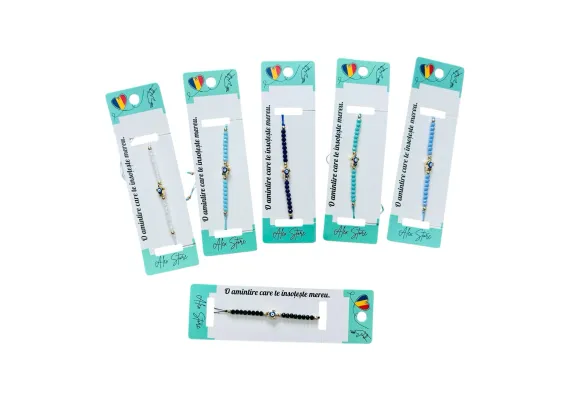 Bratara multicolora cu pietricele si ochi norocos – culori combinate pentru energie pozitiva  [1]
